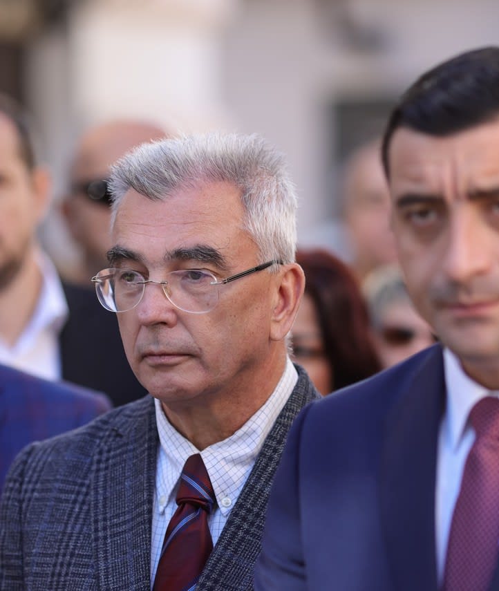 Petrișor Peiu și George Simion la conferință