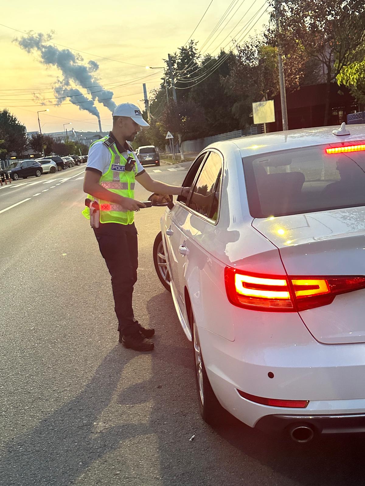 Polițiștii din Gorj au desfășurat o acțiune amplă nocturnă pentru siguranța rutieră