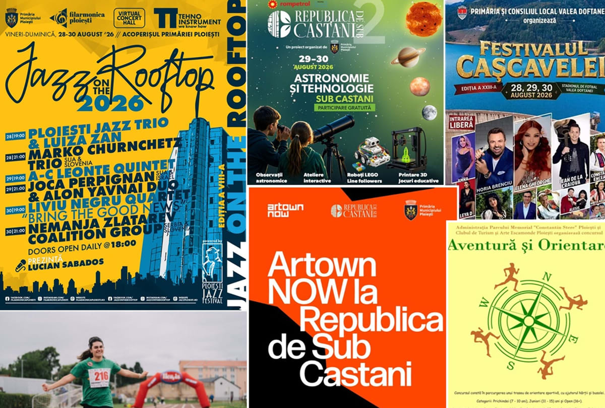 Evenimente în aer liber în Ploiești și Prahova, festivaluri, teatru și activități pentru copii Evenimente în aer liber în Ploiești și Prahova, festivaluri, teatru și activități pentru copii