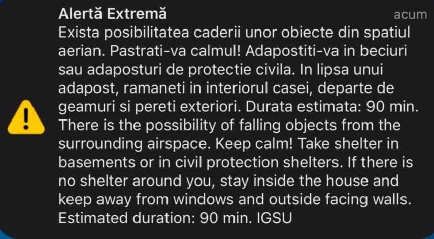 Echipaj de pompieri în acțiune în Tulcea, alertă aeriană