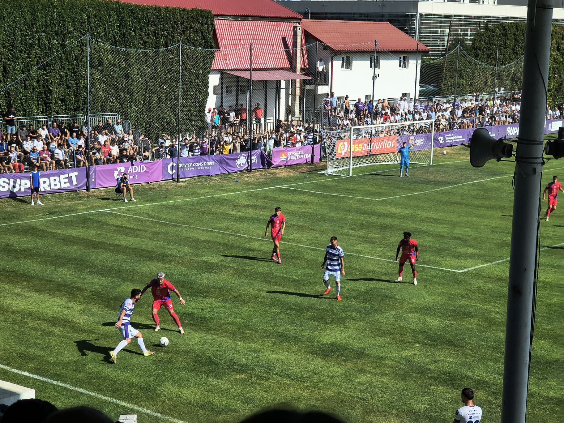 Stadion Electrica, meci de fotbal Poli Timișoara vs ASA Tg. Mureș