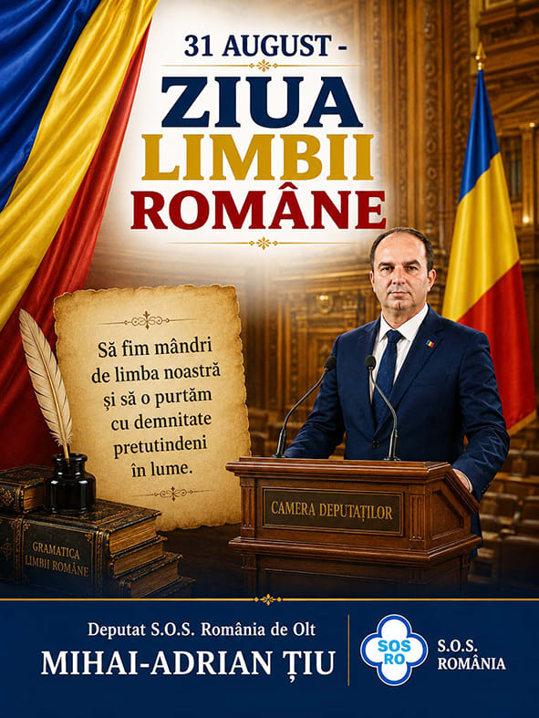 Deputatul Mihai Țiu: Limba română, cea mai puternică legătură între români