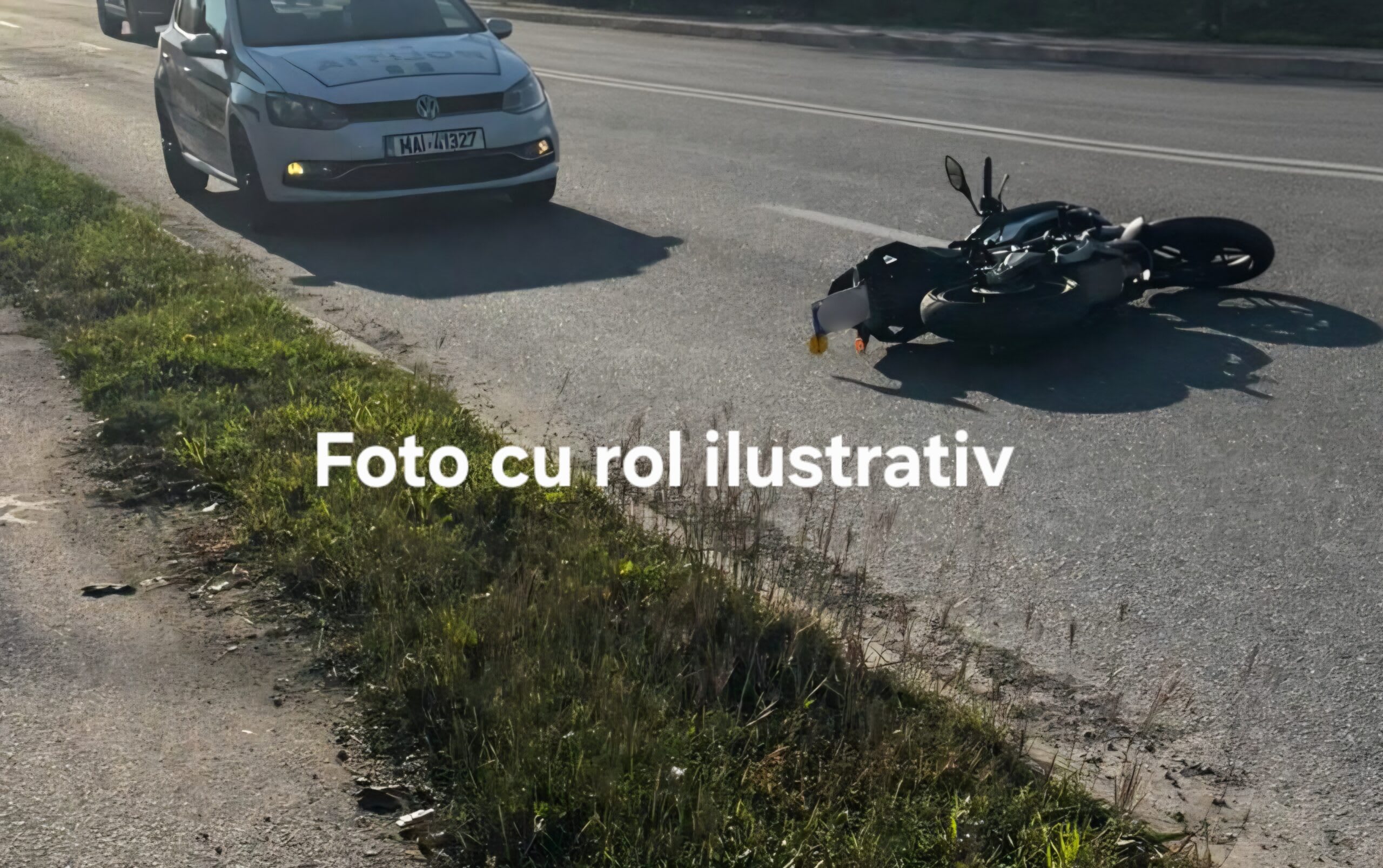 Motociclist rănit după impact cu mașina în Focșani Motociclist rănit după impact cu mașina în Focșani