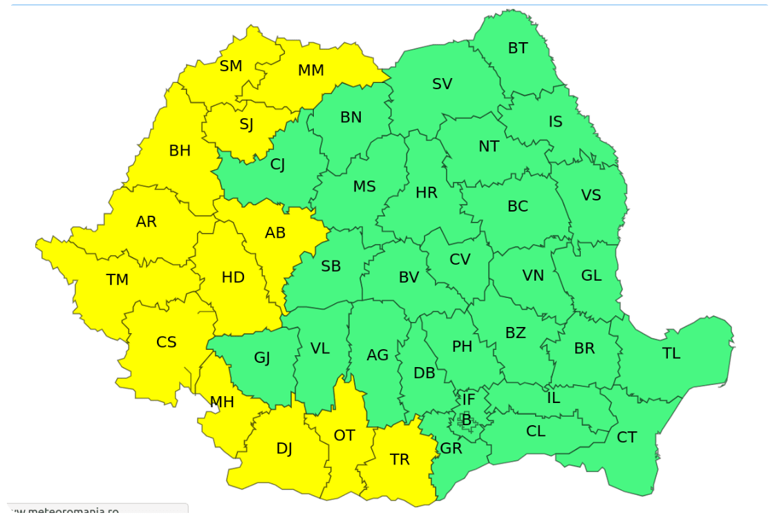 Meteorologii au anunțat caniculă în vestul și sudul Olteniei pentru luni