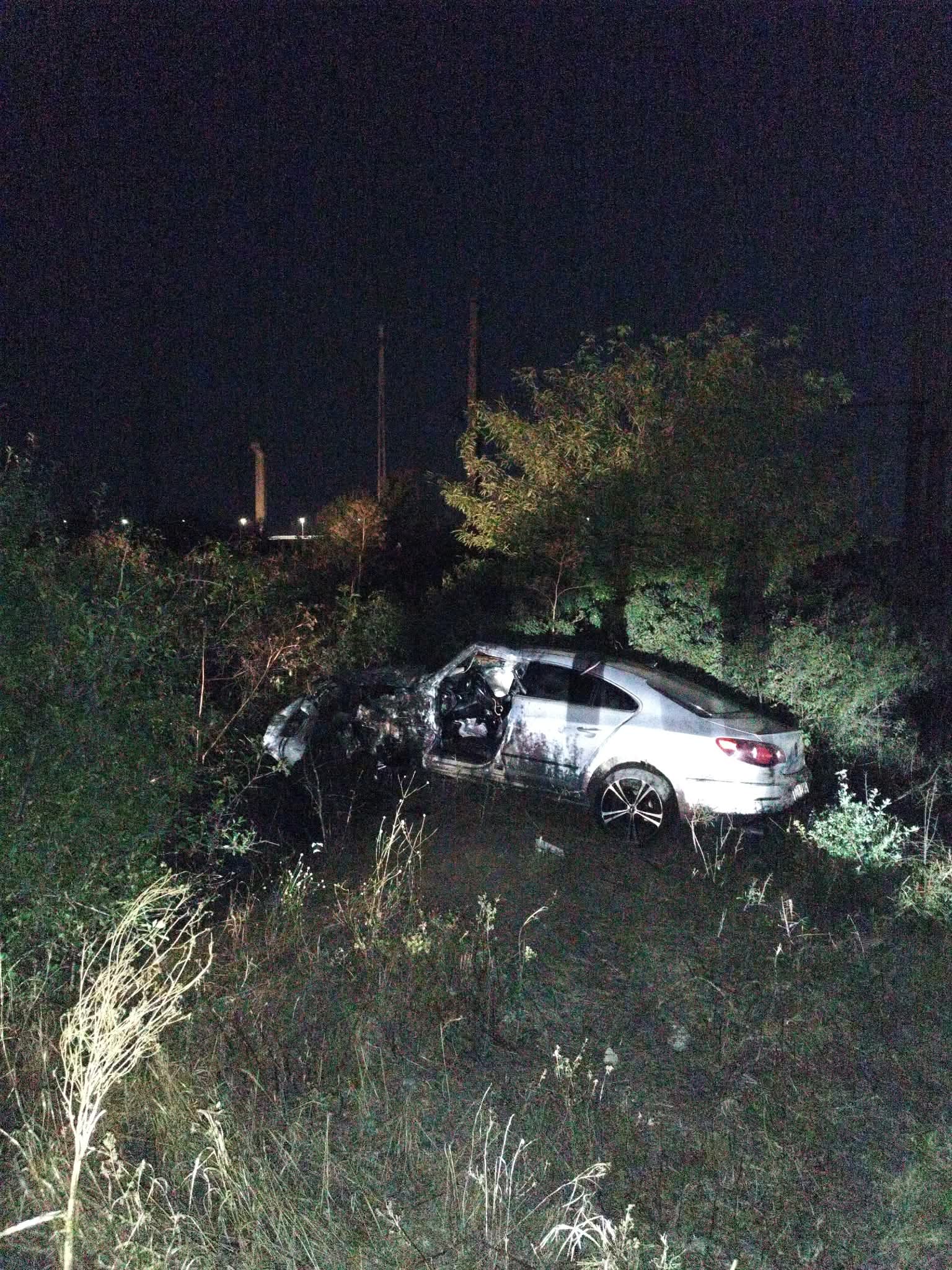 Accident mortal în Slatina: minor fără permis a intrat cu mașina într-un stâlp