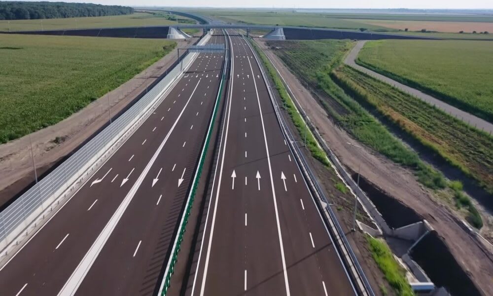 Noul tronson al autostrăzii A7 în Moldova, trafic rutier