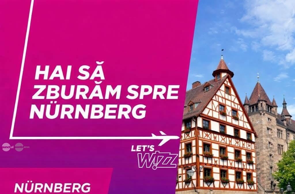 Wizz Air va lansa o rută directă între Târgu Mureș și Nürnberg din decembrie 2026