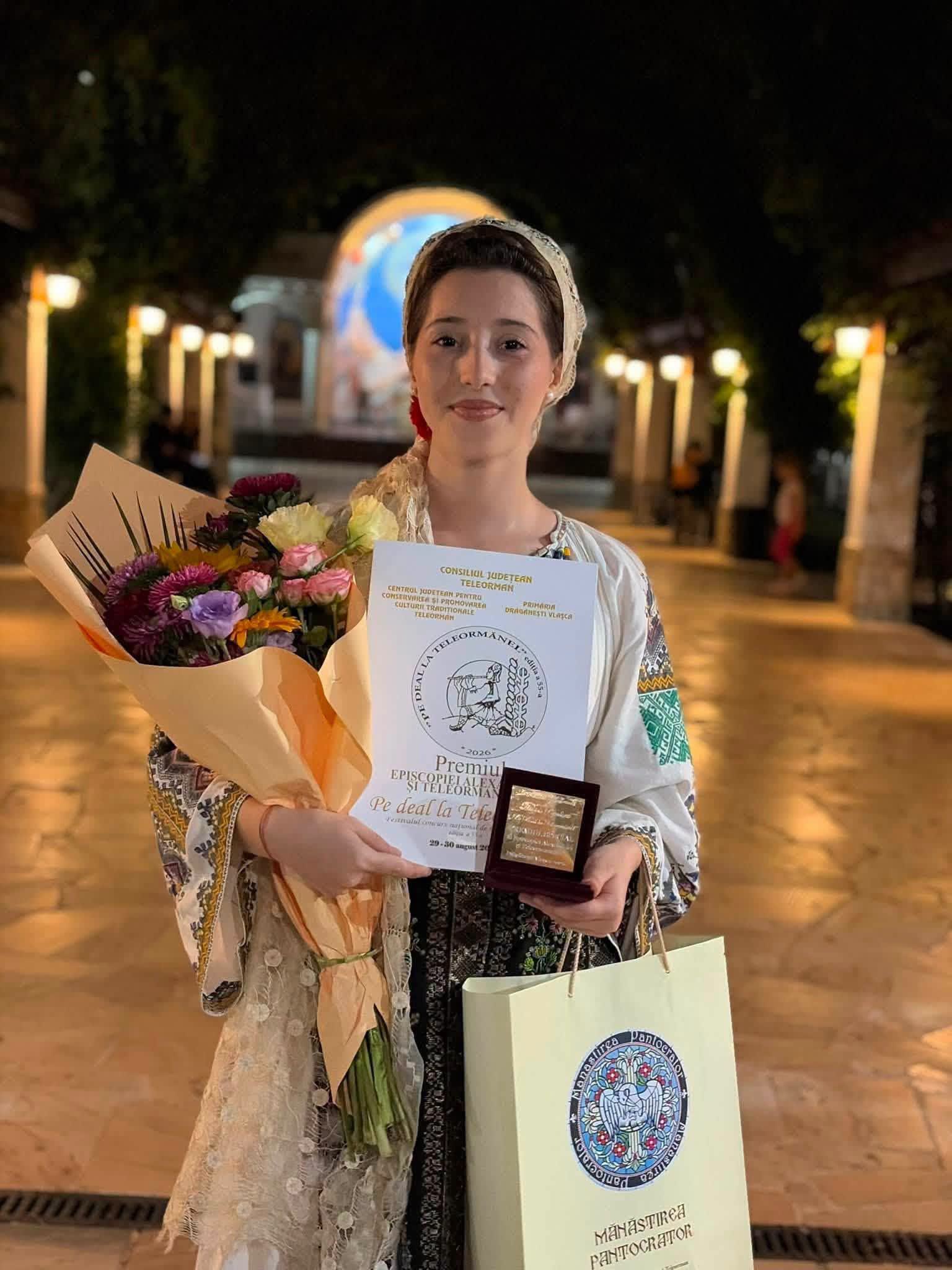 Daria Elena Cojocaru a câștigat Premiul Special la Festivalul Național din Teleorman
