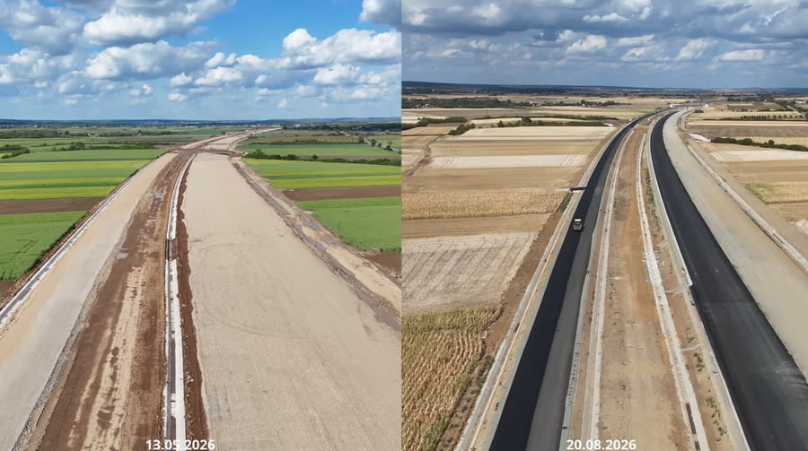 Lucrări de construcție pe autostrada Chiribiș–Biharia în Bihor Lucrări de construcție pe autostrada Chiribiș–Biharia în Bihor