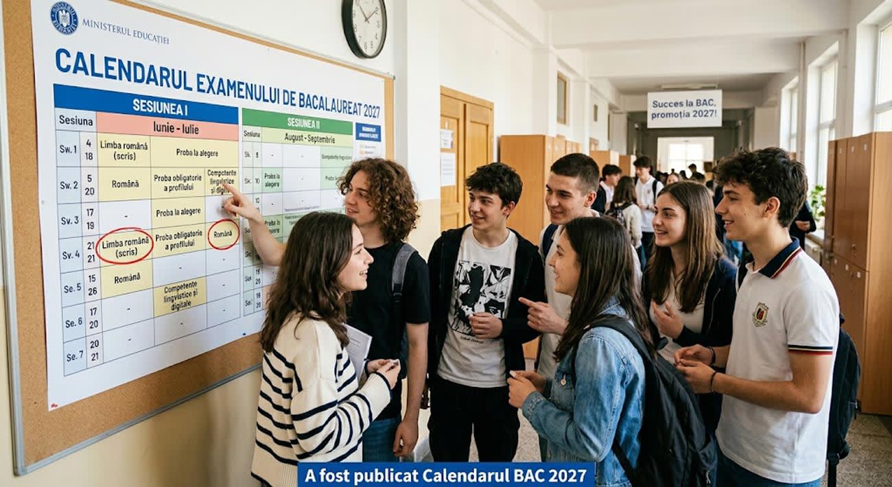 Calendarul BAC 2027: probele de competențe în aprilie și cele scrise în iunie