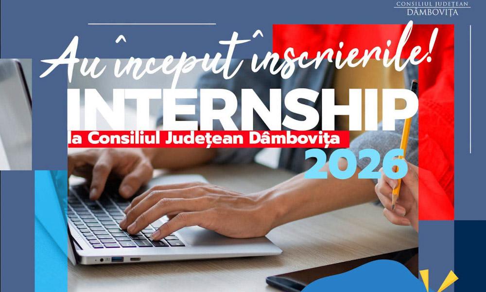 Consiliul Județean Dâmbovița oferă nouă locuri de internship în 2026