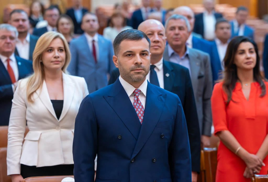Ștefan Ovidiu Popa în cadrul unei sesiuni parlamentare