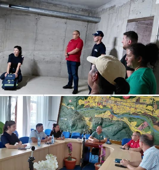 Exercițiu de adăpostire la Târgu Ocna pentru situații de urgență