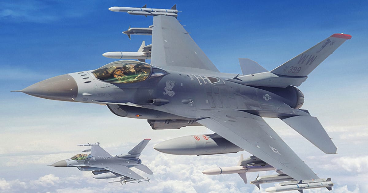 Două aeronave F-16 monitorizează granița româno-ucraineană în județul Tulcea
