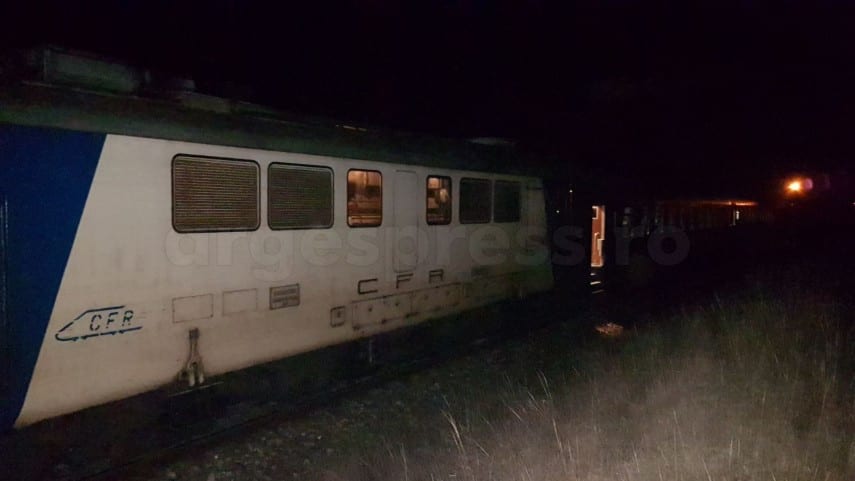 Accident feroviar mortal în Argeș. Un bărbat a fost lovit de tren la Leordeni