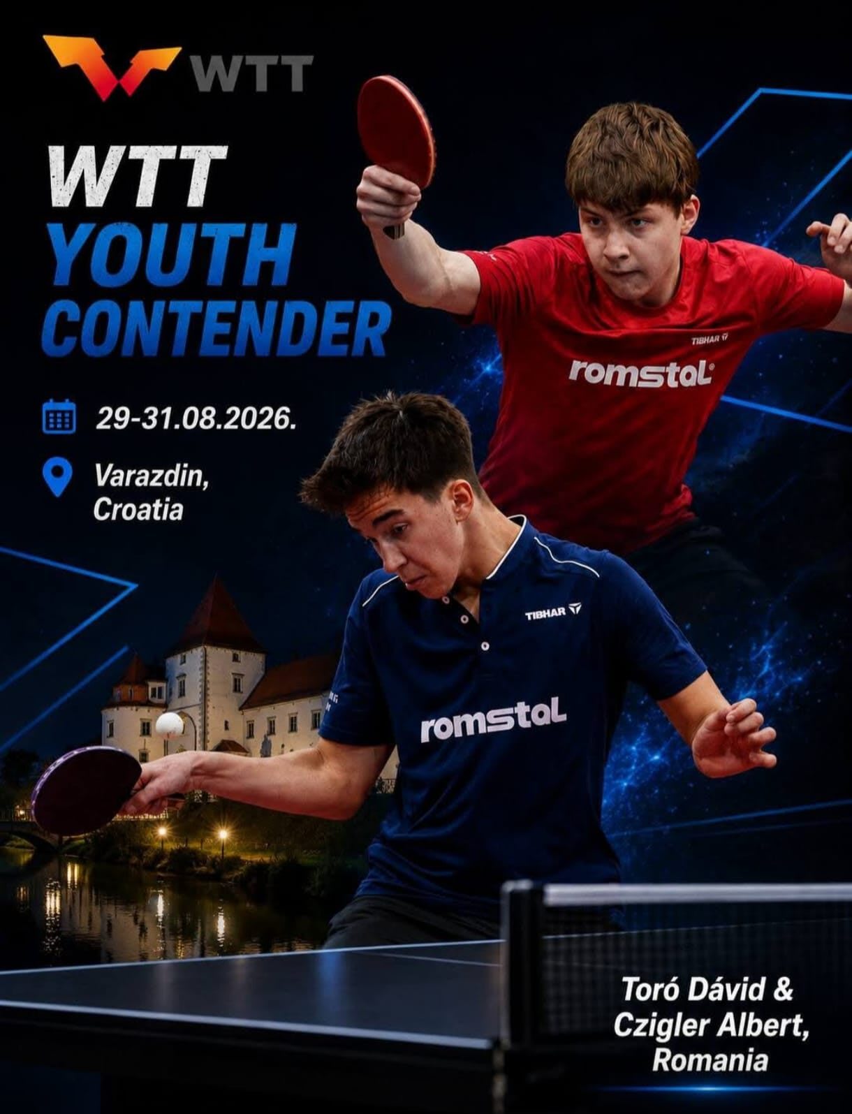 Albert Czigler își măsoară talentul la nivel internațional în tenis de masă