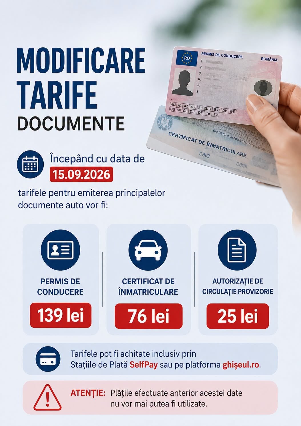 documente auto și plăți electronice în județul Sălaj documente auto și plăți electronice în județul Sălaj
