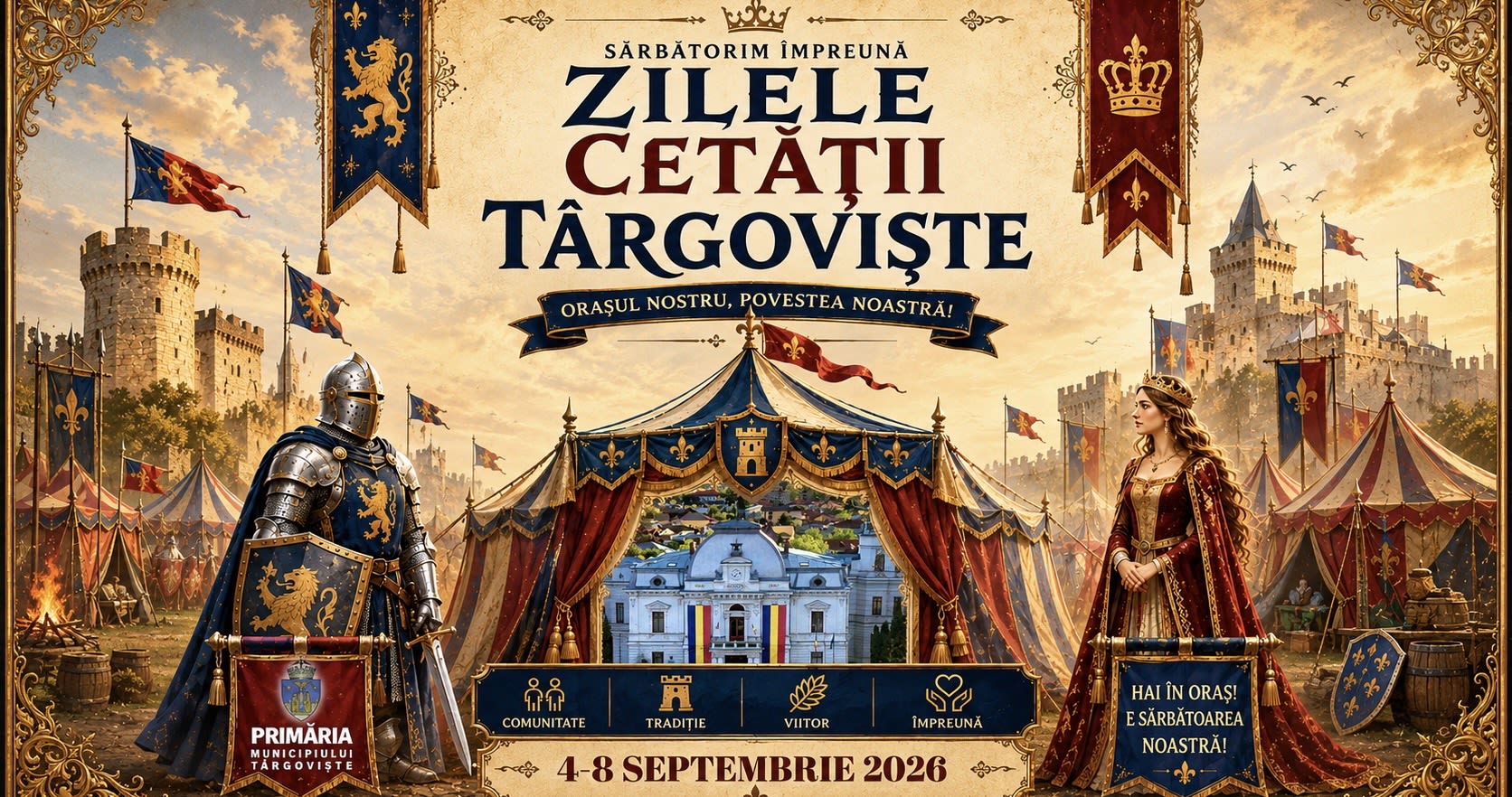 Meșterii populari participă la Zilele Cetății Târgoviște între 4 și 8 septembrie