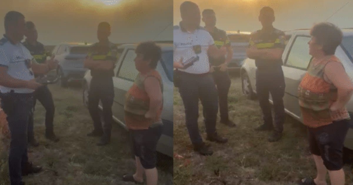 mașină poliție urmărește primar în timpul incendiului mașină poliție urmărește primar în timpul incendiului