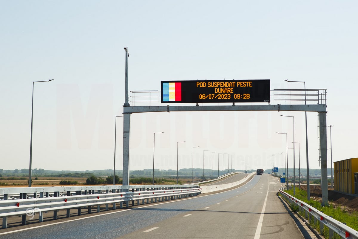 Podul peste Dunăre de la Brăila, din nou cu restricții pentru șoferi începând din 3 septembrie