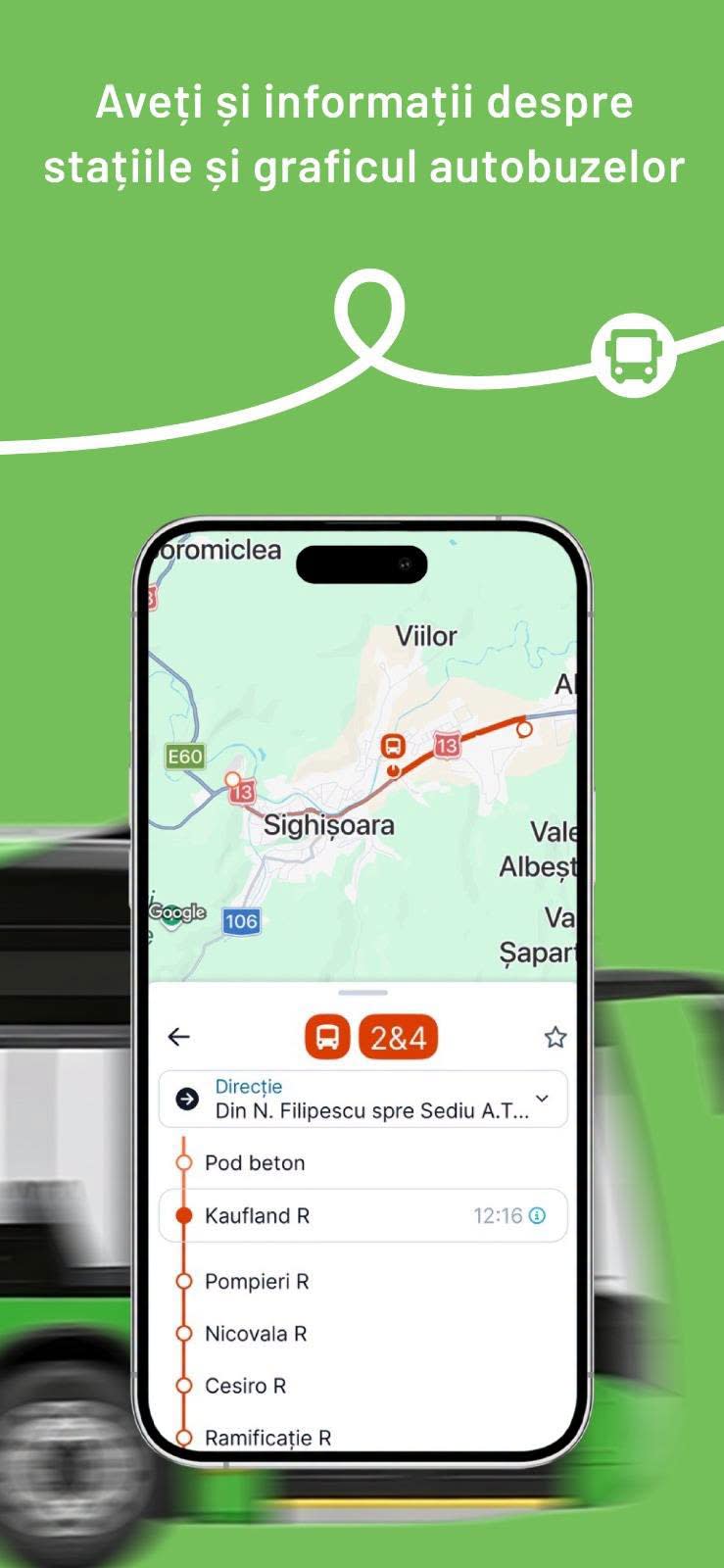 Transportul public din Sighișoara a lansat prima aplicație mobilă pentru călători