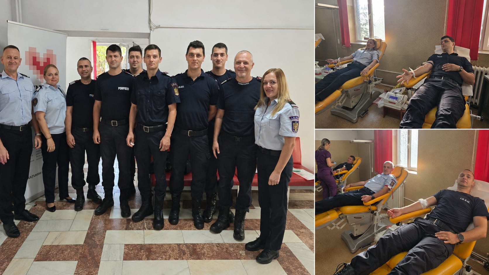 pompieri sălăjeni donând sânge pentru pacienți pompieri sălăjeni donând sânge pentru pacienți