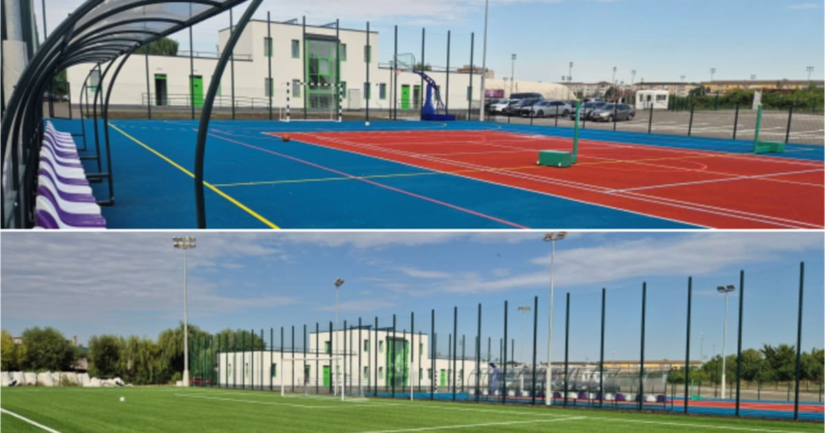 teren de sport modern în Timișoara, bază sportivă recepționată