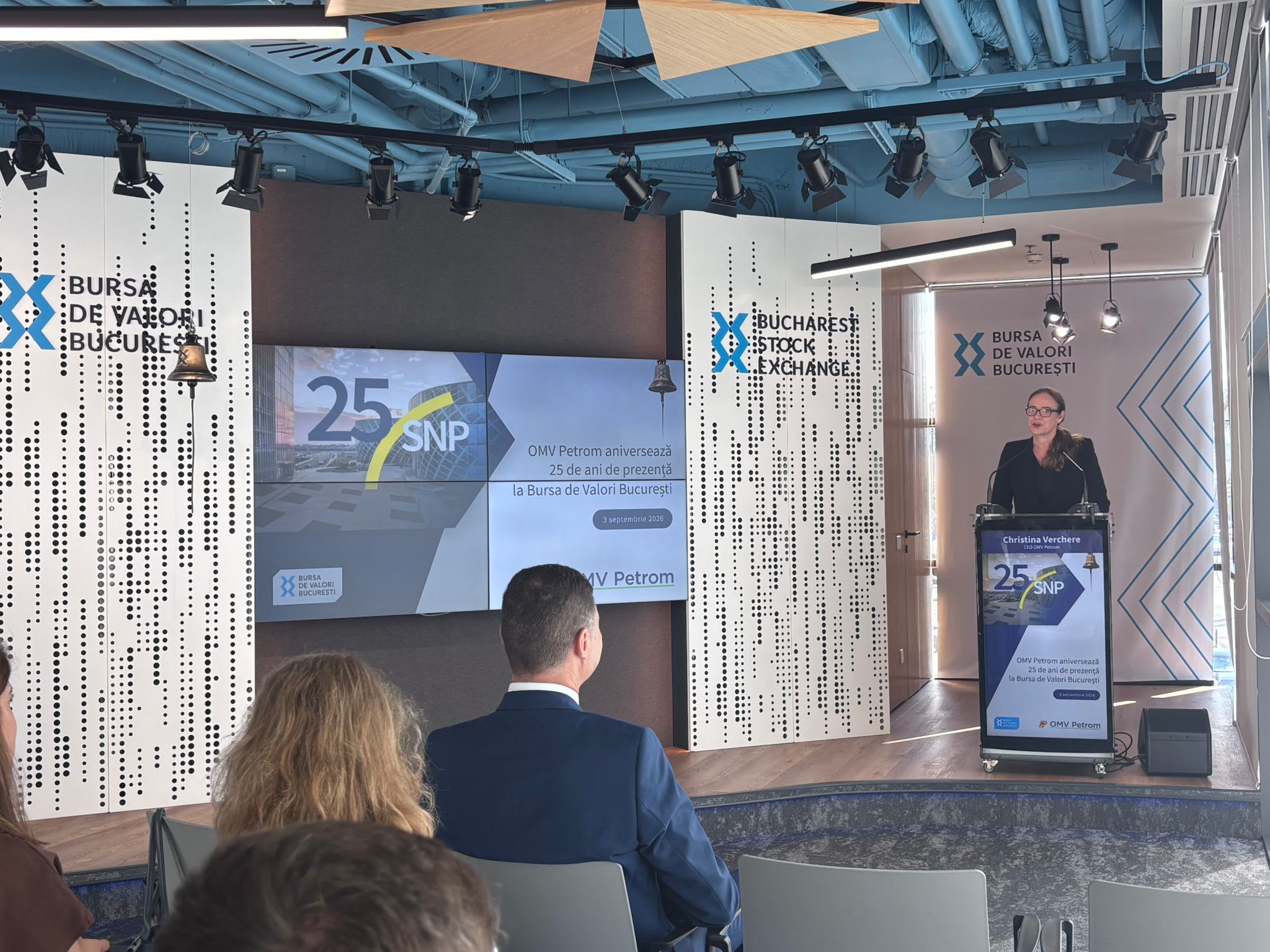 CEO OMV Petrom la evenimentul de aniversare la BVB