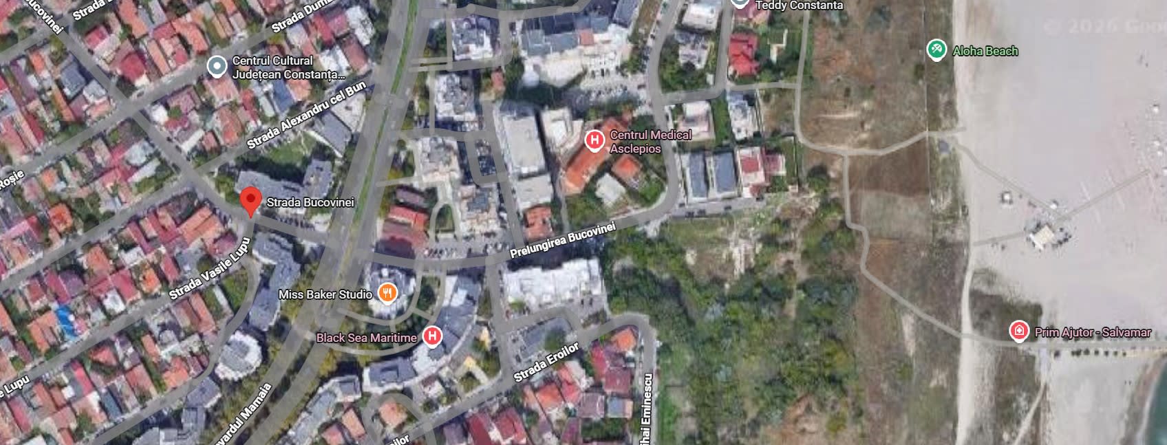 Clădire în construcție pe teren de pe strada Bucovinei, Constanța