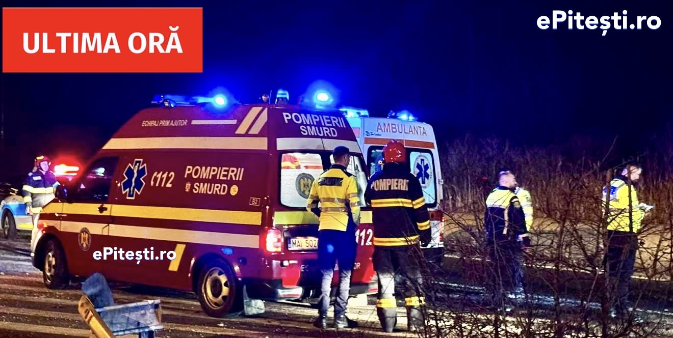 mașini răsturnate în accident pe autostrada A1 mașini răsturnate în accident pe autostrada A1