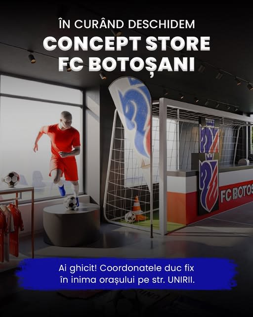 FC Botoșani anunță deschiderea unui concept store în inima orașului FC Botoșani anunță deschiderea unui concept store în inima orașului