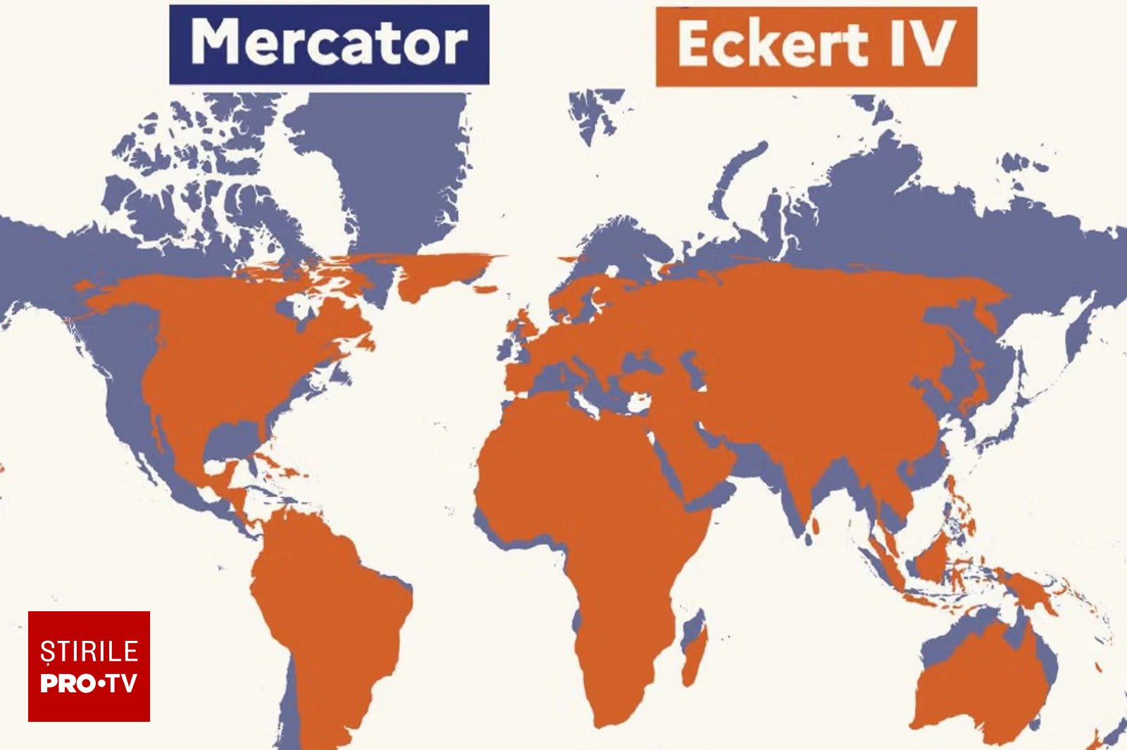 ONU a adoptat o rezoluție pentru înlocuirea hărții Mercator cu 'Equal Earth'