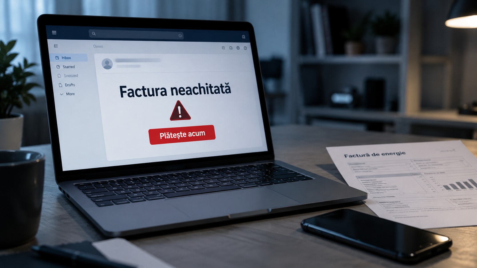 E.ON Energie România avertizează asupra unei campanii de phishing cu facturi false