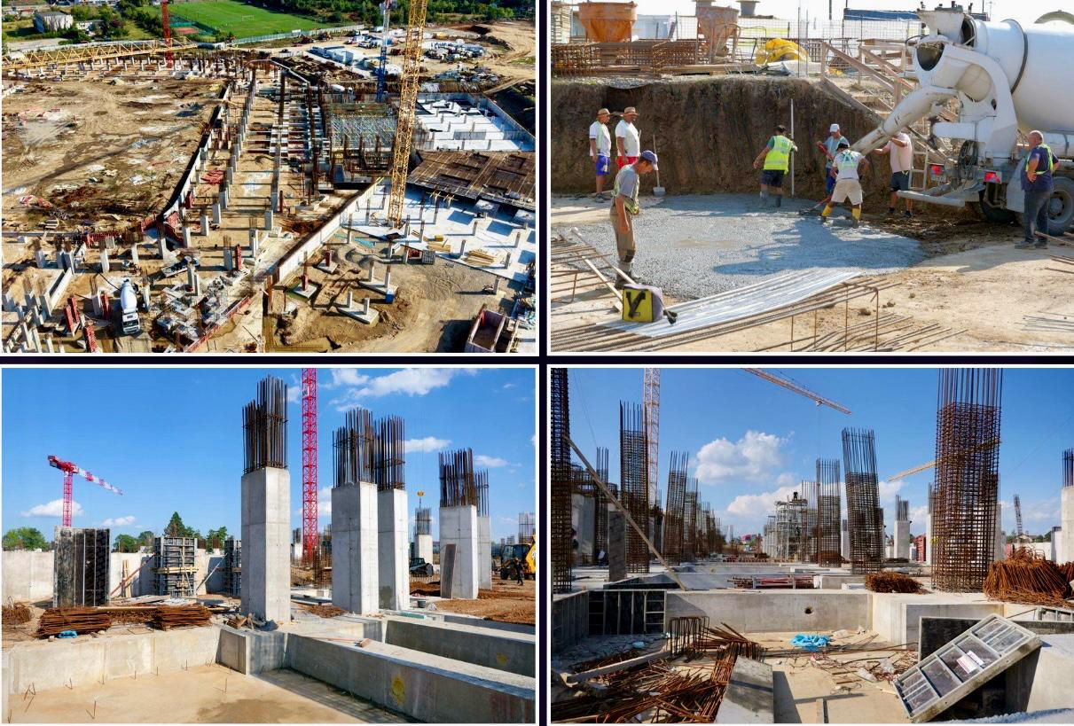 șantier construcție stadion Nicolae Dobrin Pitești șantier construcție stadion Nicolae Dobrin Pitești