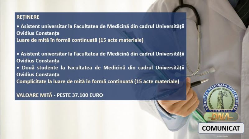 percheziții în Constanța, anchetă mită la universitate