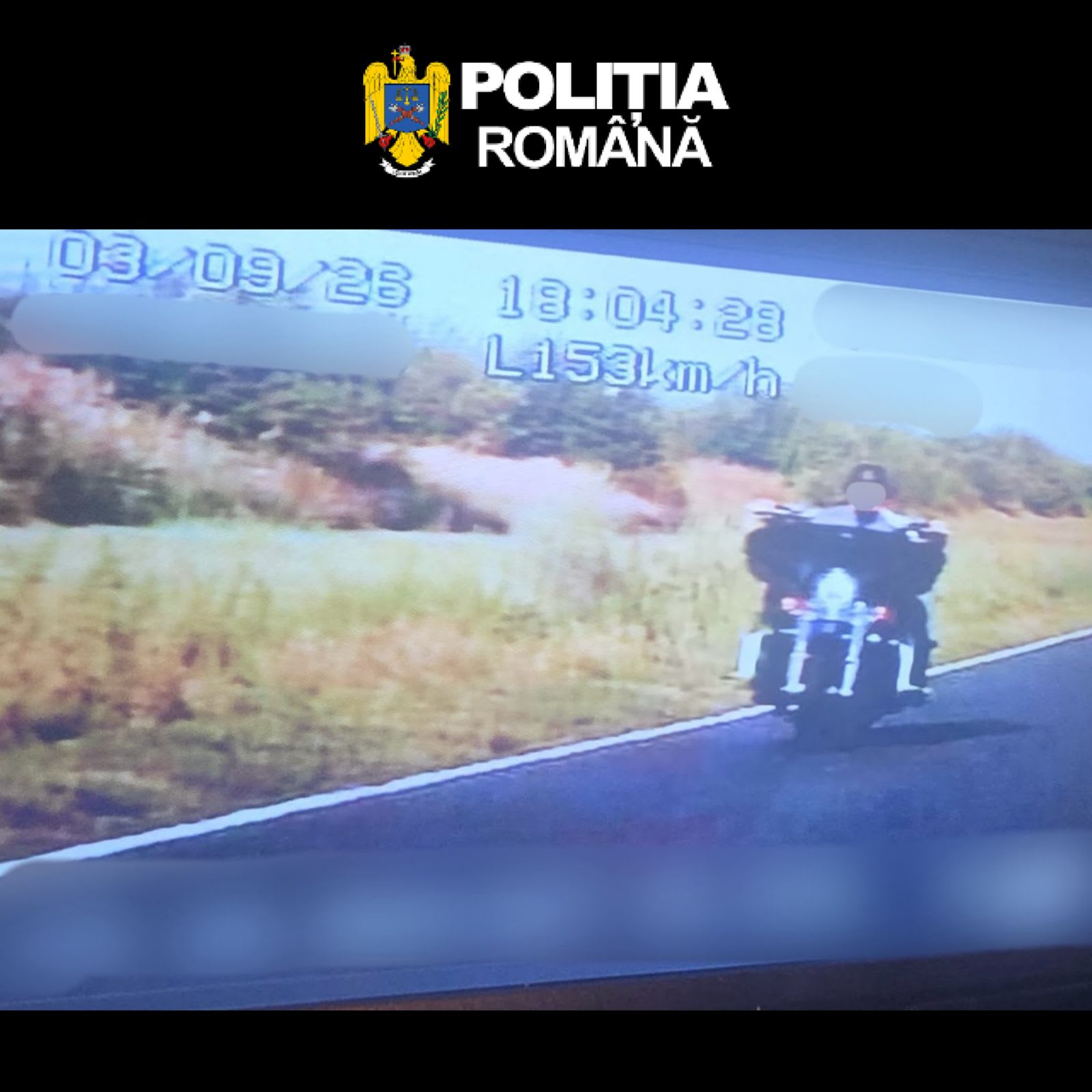 Motociclist din Prahova, prins cu 153 km/h și depășiri interzise pe DN 2B