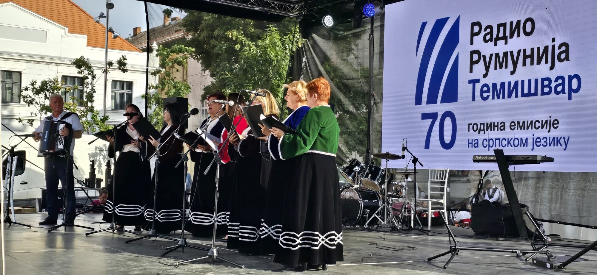 Radio Timișoara a sărbătorit 70 de ani de emisiuni în limba sârbă în Piața Libertății