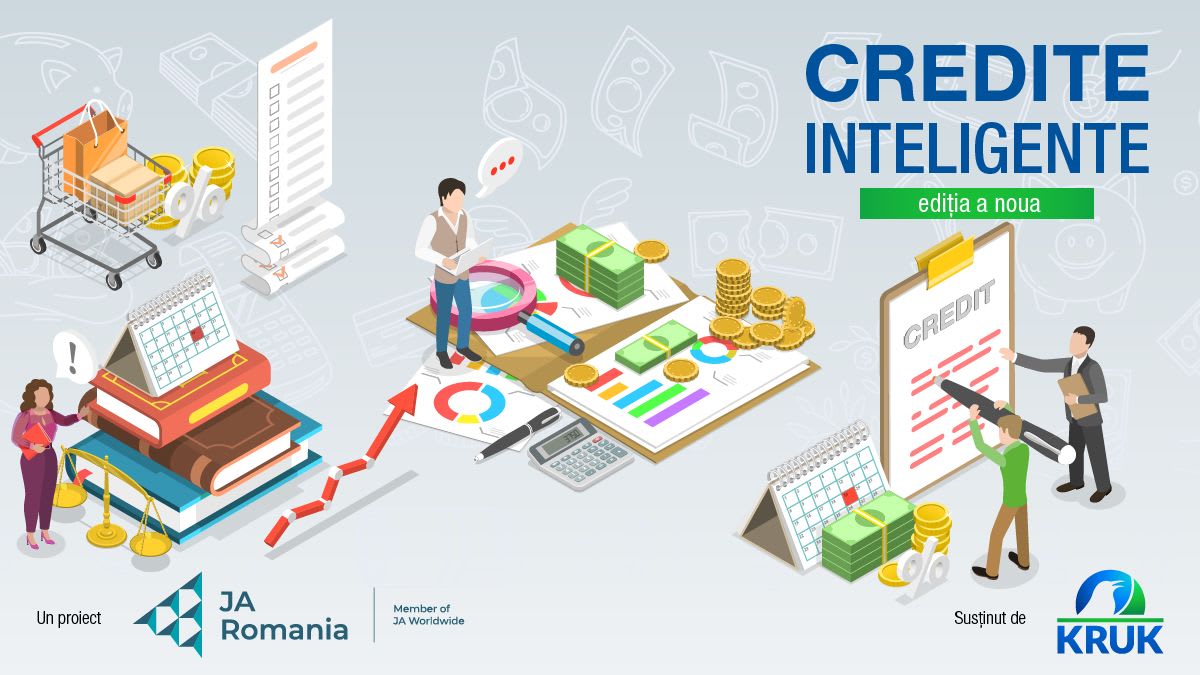 elevi participând la activități de educație financiară