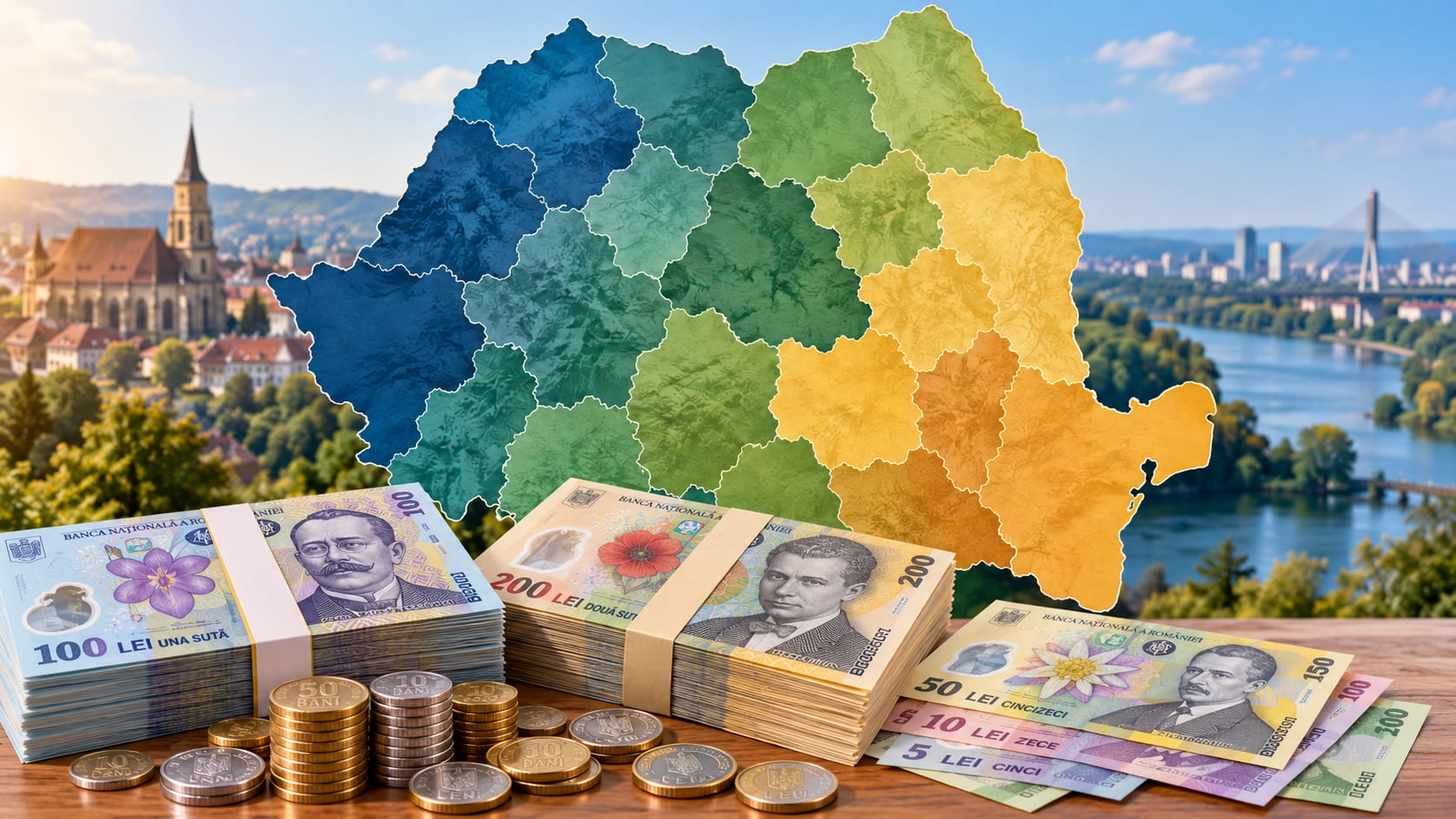 De ce diferă atât de mult pensiile și salariile pe județe în România