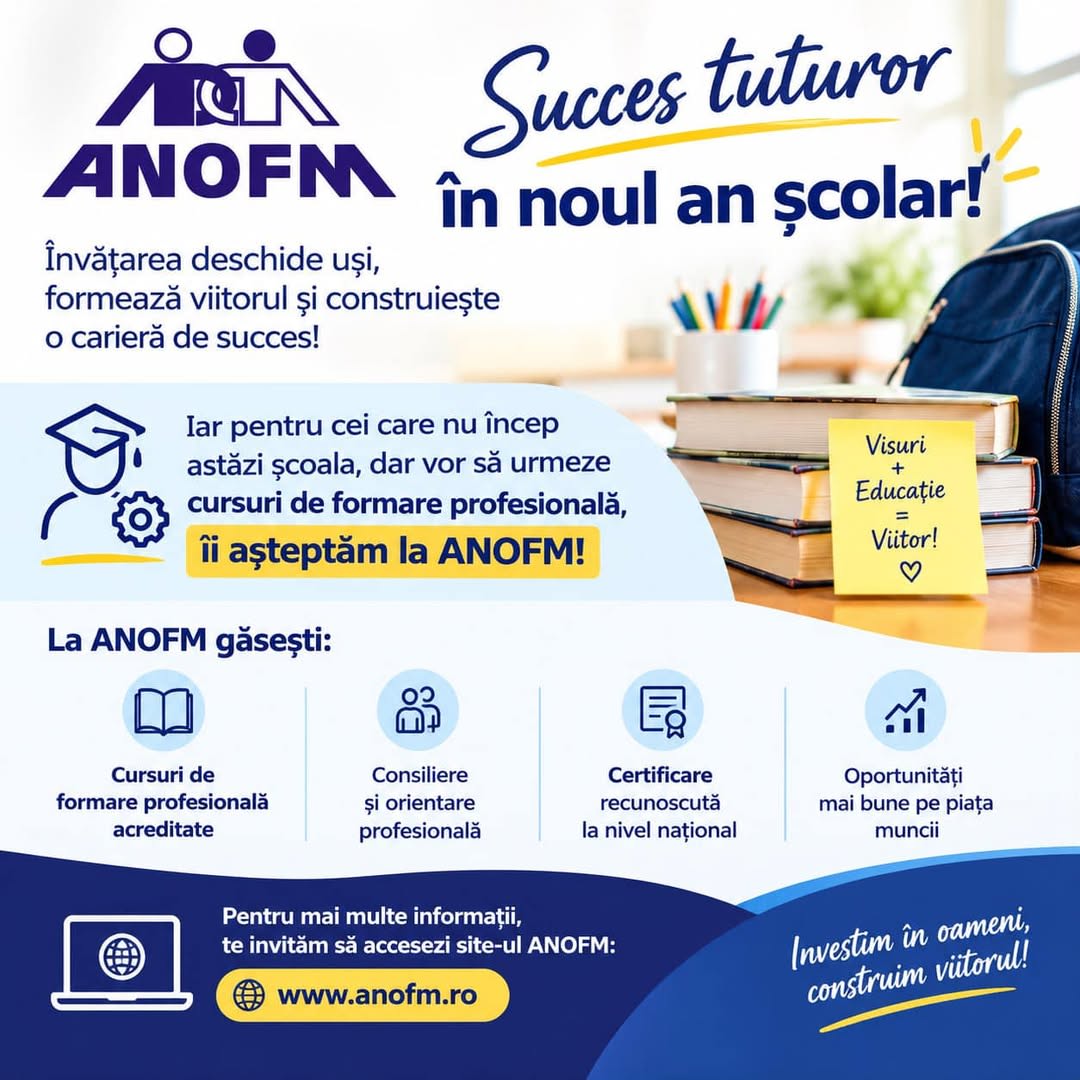 AJOFM Botoșani: Un nou an școlar aduce oportunități pentru elevi și profesori