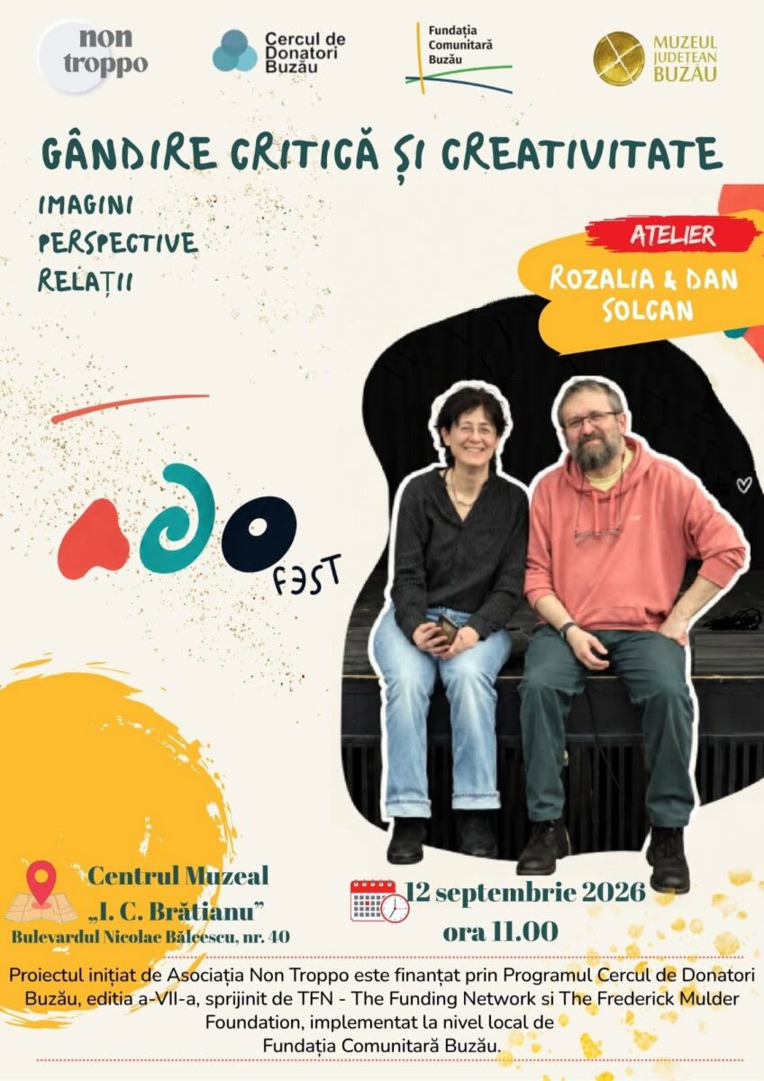 BUZĂU: Primul atelier despre gândire critică și creativitate pentru adolescenți