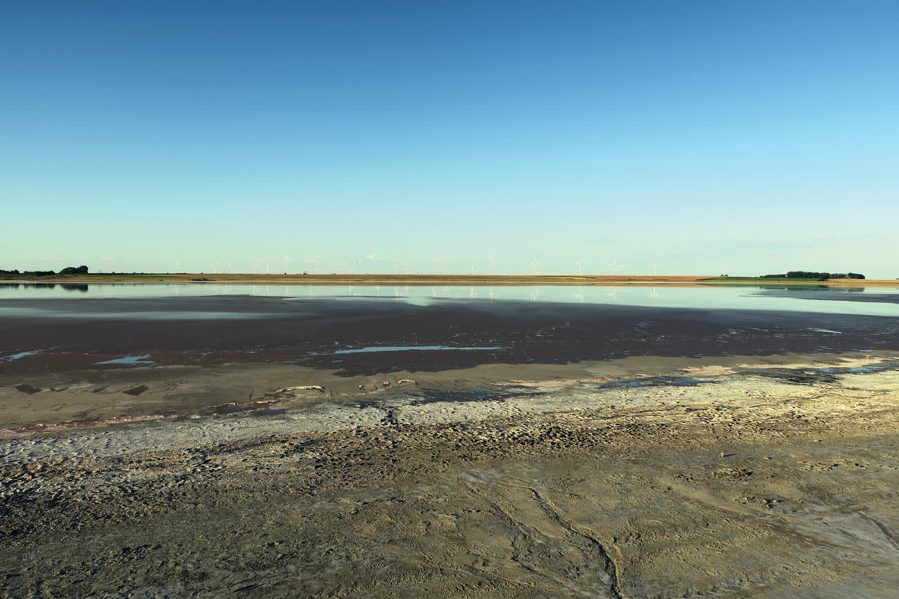 Lacul sărat de la Movila Miresii aproape s-a evaporat în această vară