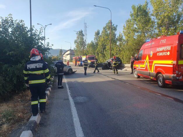 Mehedinți: Circulație blocată pe DN 6 în zona Gării Orșova din cauza unui accident rutier