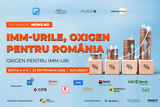 Băncile vor prezenta soluții de sprijin pentru IMM-uri la evenimentul News.ro din 22 septembrie