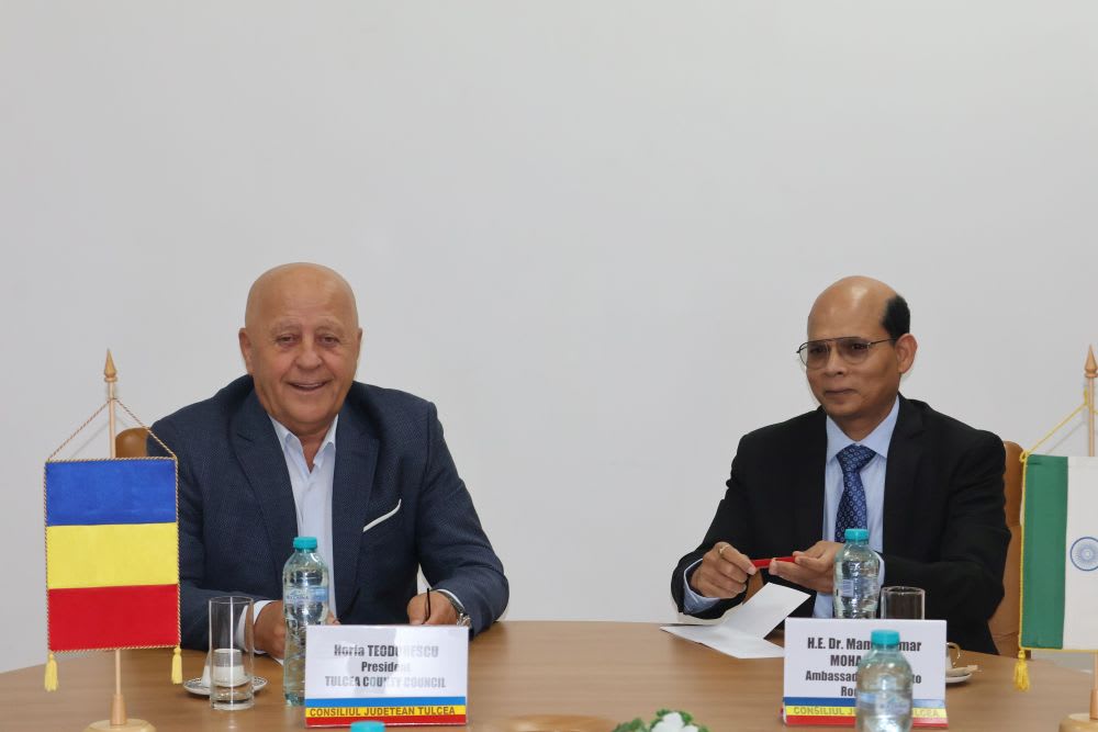 Ambasadorul Indiei în România vizitează județul Tulcea pentru oportunități de afaceri