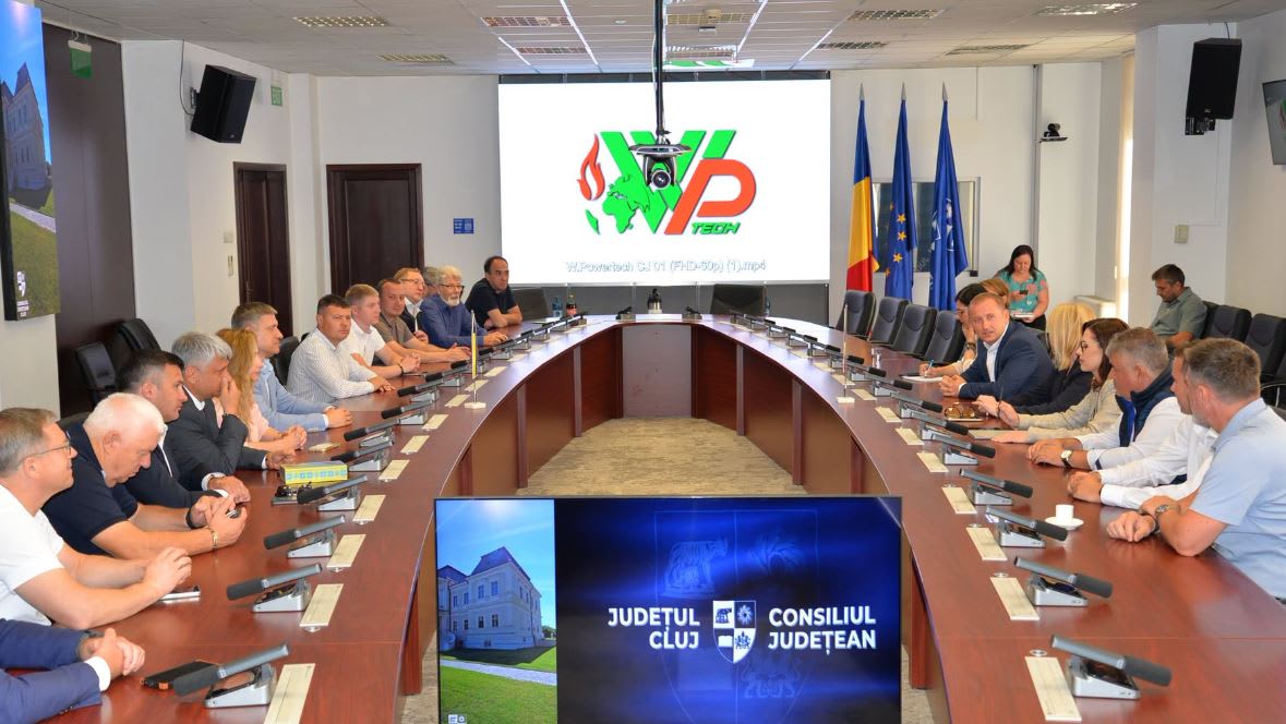 Delegație din Ucraina vizitează județul Cluj pentru modelul stației de tratare a deșeurilor