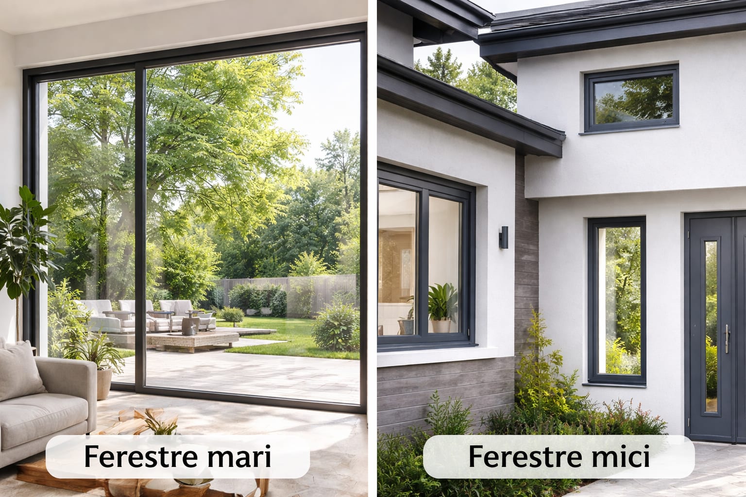 Ferestre mari sau mici? Cum alegi dimensiunea potrivită pentru casa ta