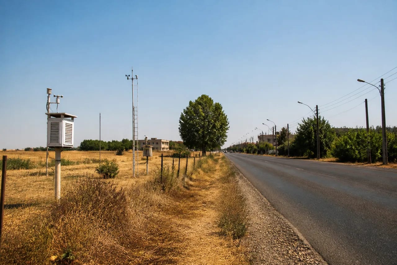harta meteorologică cu temperaturi ridicate în vestul țării