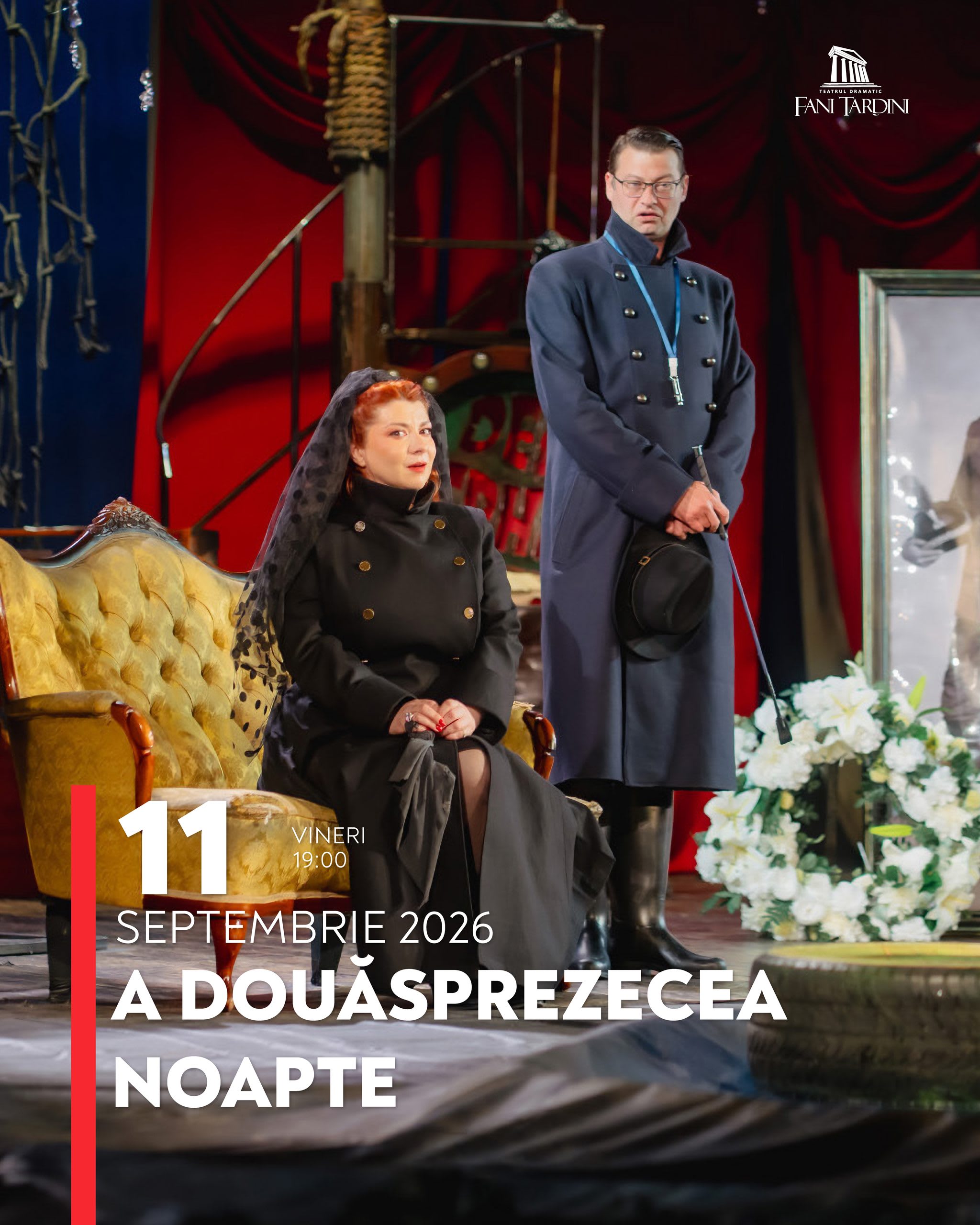spectacol teatru comedie Galați, actori pe scenă