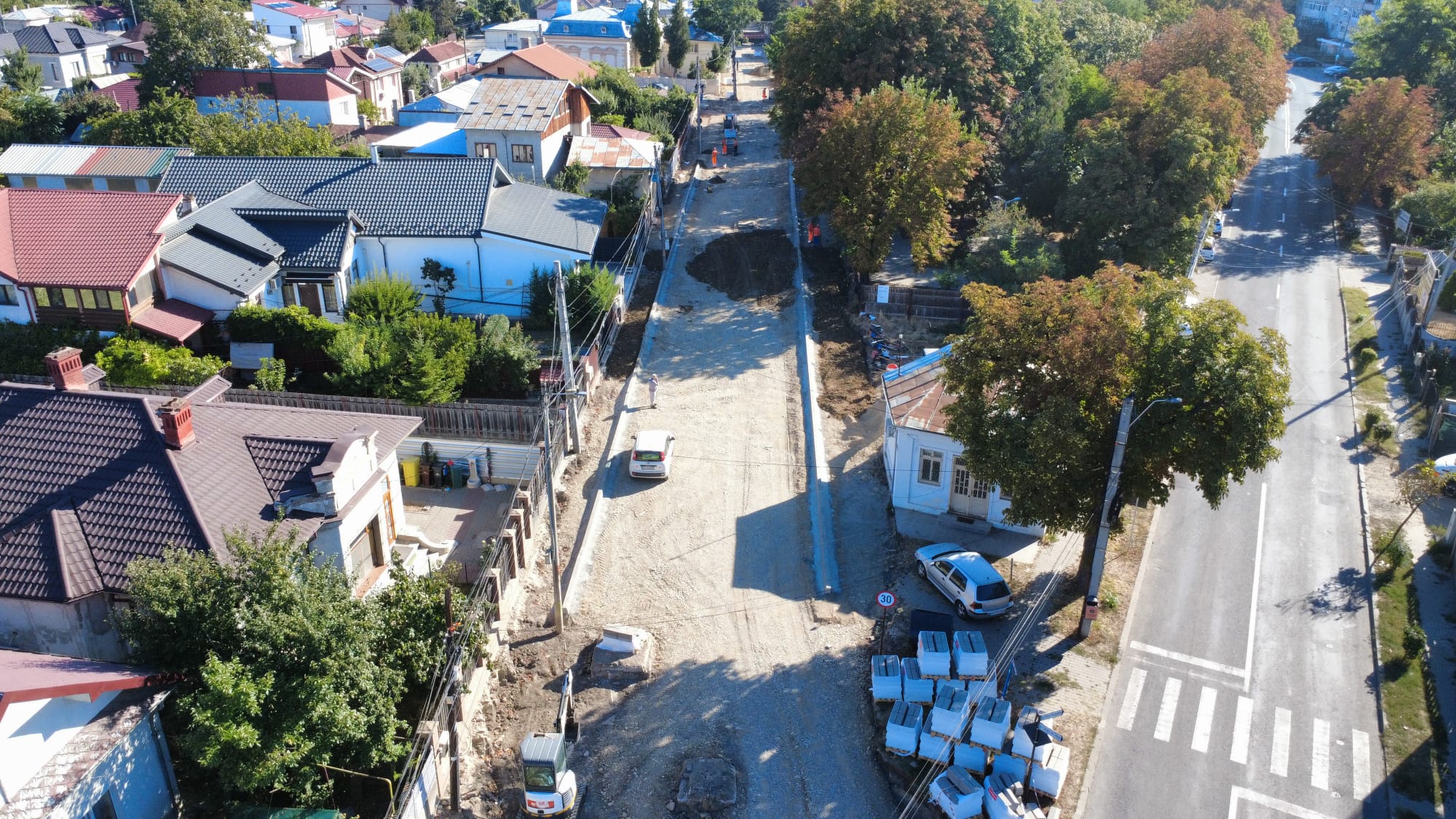 Lucrări de reabilitare pe strada Argeș din Focșani Lucrări de reabilitare pe strada Argeș din Focșani